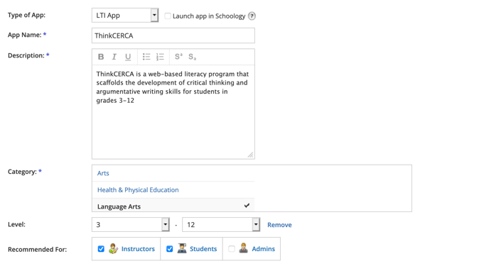 How Do I Add ThinkCERCA to Schoology LMS_ (360004458033)_Screen_Shot_2021-03-26_at_9